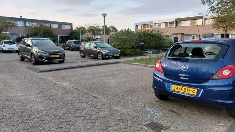 Vernielingen aan de Derde Rompert (foto: Tom Berkers / Omroep Brabant).