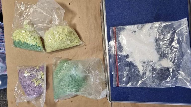 De vondst in een huis in Roosendaal (foto: Politie). 