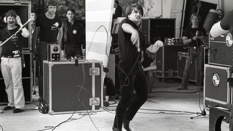 U2 op Pinkpop in 1981 (foto: ANP)