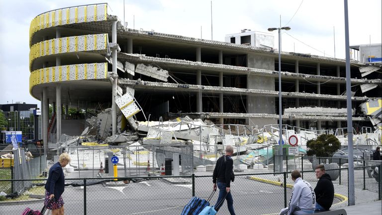 De parkeergarage van Eindhoven Airport (foto: ANP).