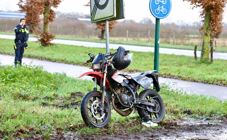 De brommer bleef achter (foto: SK-Media).