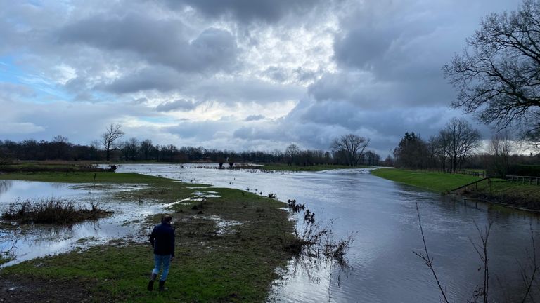 The Aa has burst its banks near Middlerode, but that's not a problem here (Photo: Floortje Steigenga).