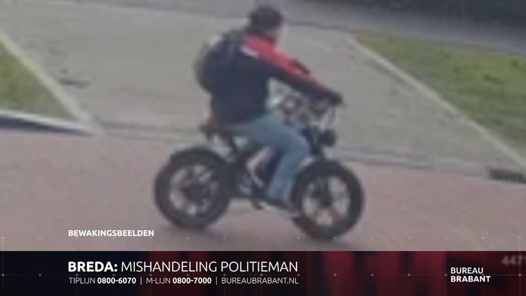 De gezochte man op de fatbike (foto: politie.nl).