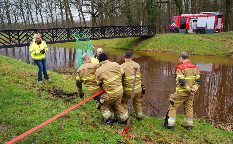 De hulpdiensten bij de duiker. (Foto: SQ Vision/Bart Meesters).