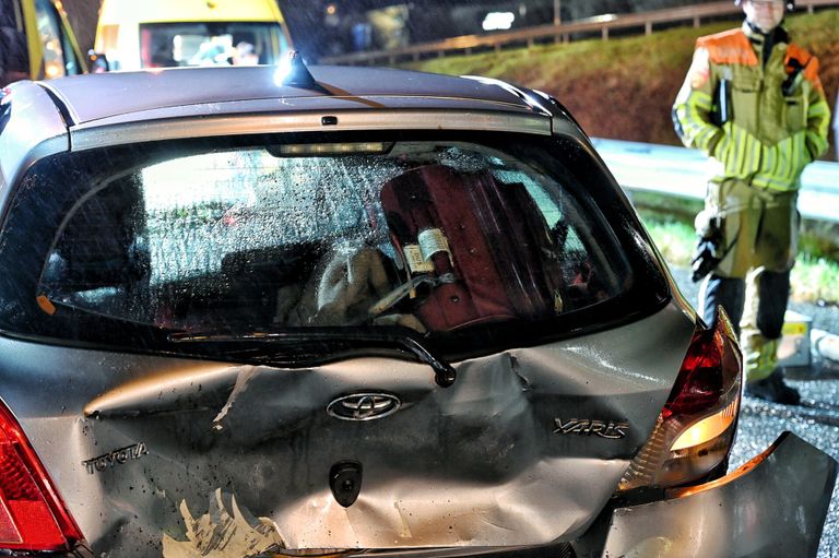 Drie gewonden bij botsing op A58 (foto: Toby de Kort / SQ Vision).