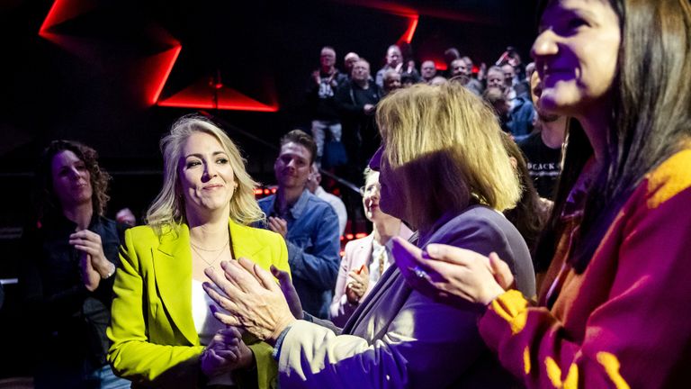 Lilian Marijnissen kreeg een staande ovatie (foto: ANP).