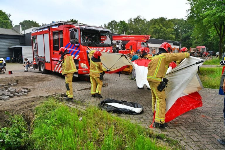 De brandweer hoefde zelf niet te blussen (foto: SQ Vision/Rico Vogels).