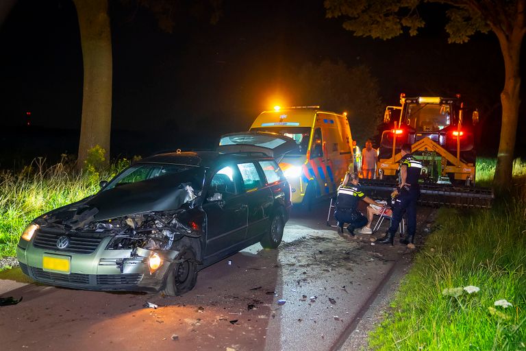 De hulpdiensten kwamen naar de plek van het ongeval (foto: SQ Vision).