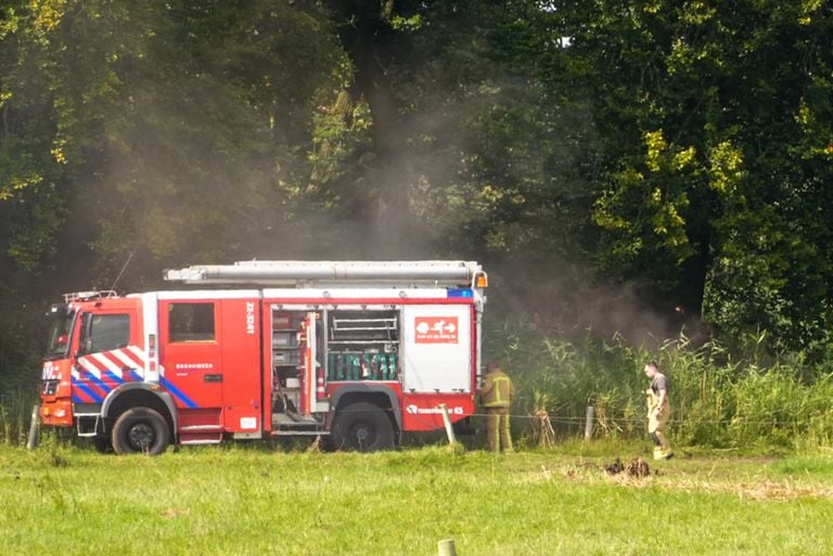 De brandweer is ter plaatse (foto: SQ Vision).