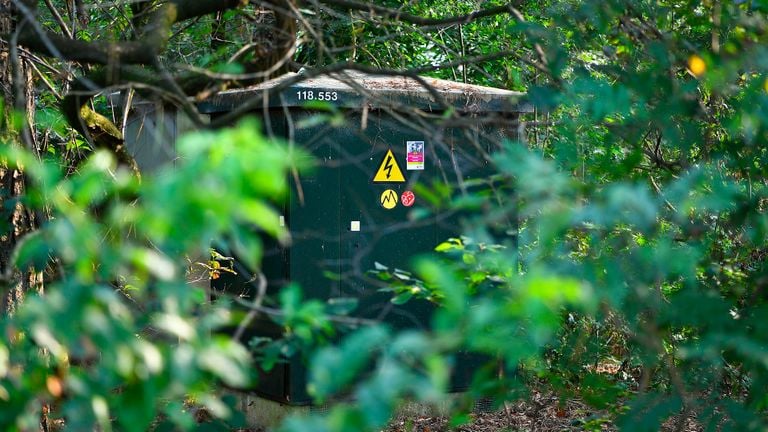 Het stroomhuisje stond zo'n dertig meter verderop (foto: SQ Vision/Rico Vogels).