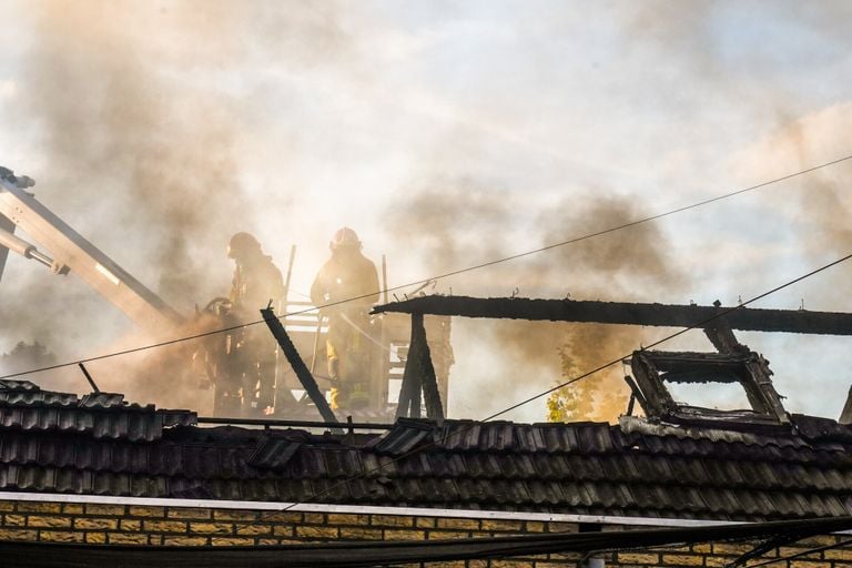 De schade door de brand was groot (foto: SQ Vision).