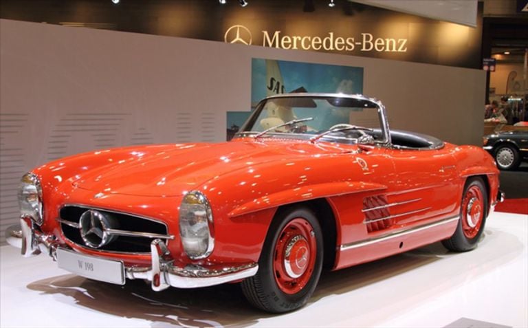 Een klassieke Mercedes, niet de auto waar het om gaat (foto: Rechtspraak.nl). 