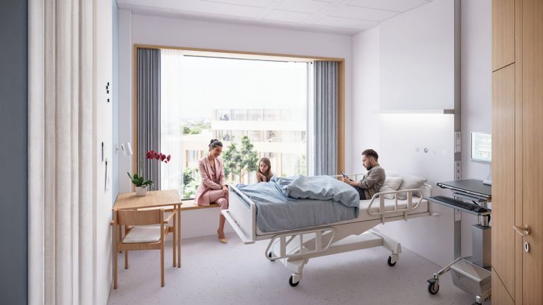 De meeste bedden zijn te vinden op eenpersoonskamers (foto: Bravis ziekenhuis).