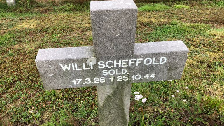 Willi was 18 jaar en sneuvelde op de Mariabaan en ligt nu in Ysselsteyn in Limburg (foto: Willem-Jan Joachems).