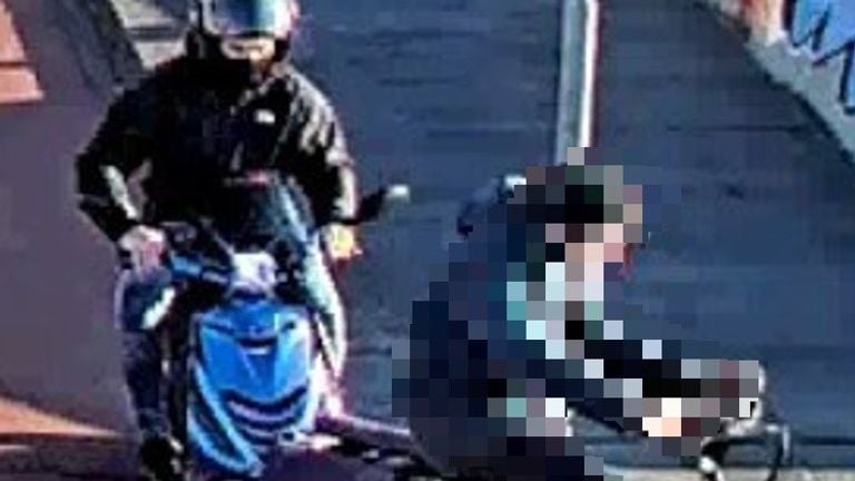 De scooterrijder veroorzaakte een ongeluk (foto: Politie).