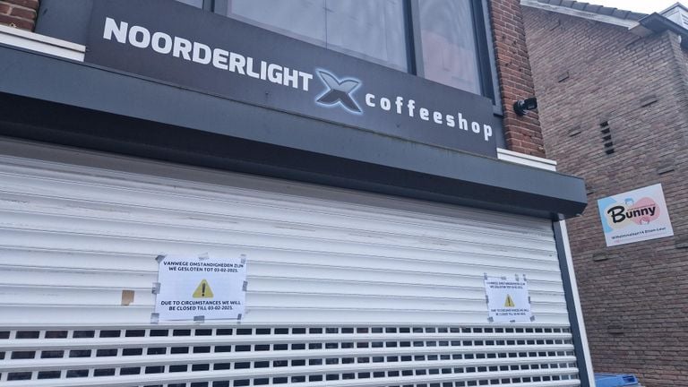 Coffeeshop Noorderlight is voorlopig dicht (foto: Noël van Hooft).