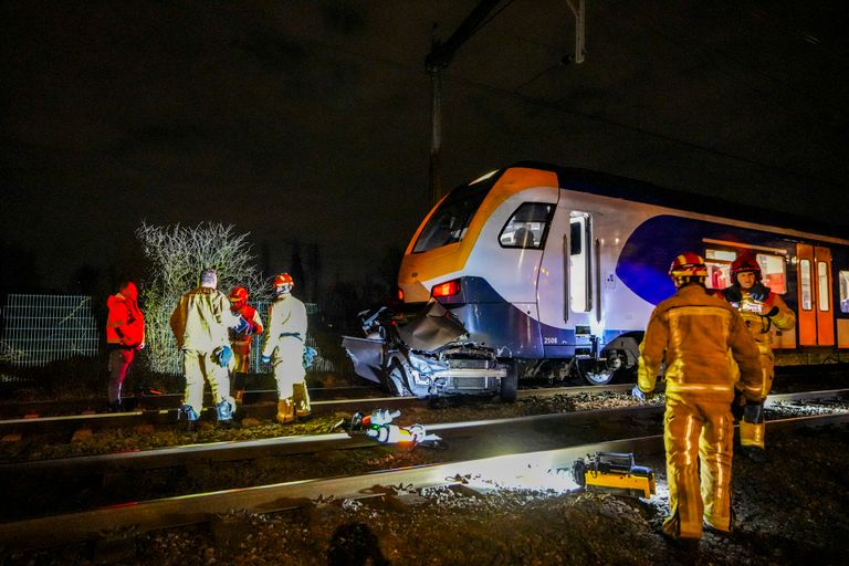 De ravage op het spoor was groot (foto: SQ Vision).