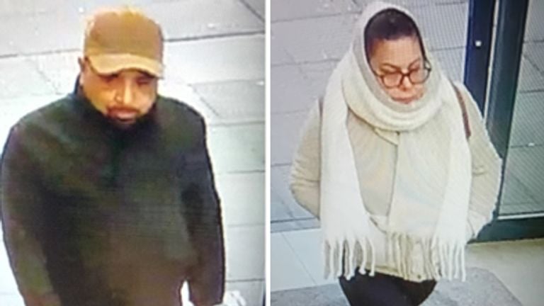 De dieven op een ander moment (Foto's: Politie). 