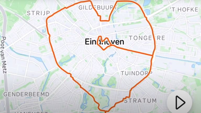 Jos fietste allerlei hartjes rondom Eindhoven.