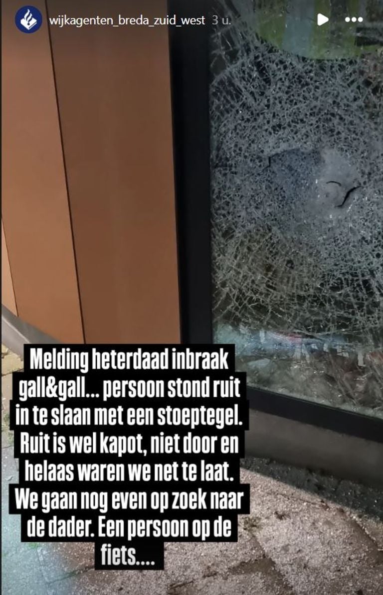 Foto: Instagram wijkagenten Breda-Zuidwest.