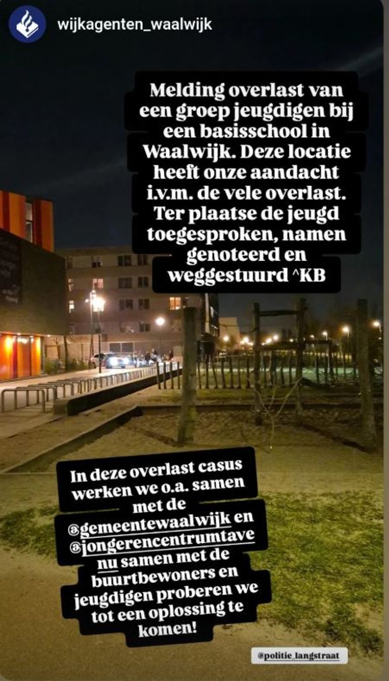 Foto: Instagram wijkagenten Waalwijk.