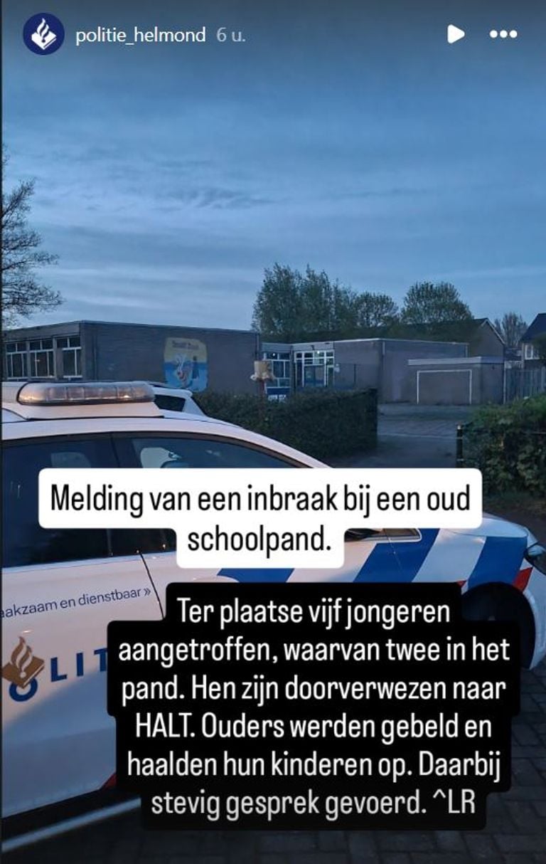 Foto: Instagram politie Helmond.