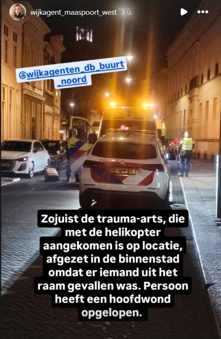 Foto: Instagram wijkagent Maaspoort-West.