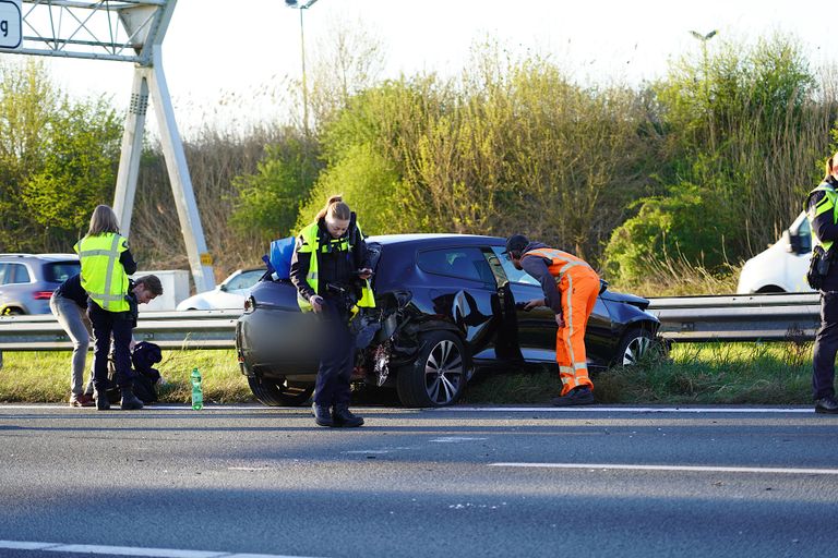 Scene of the accident on A58 highway