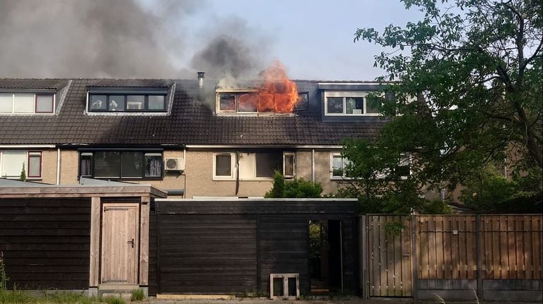 Brand in tussenwoning.