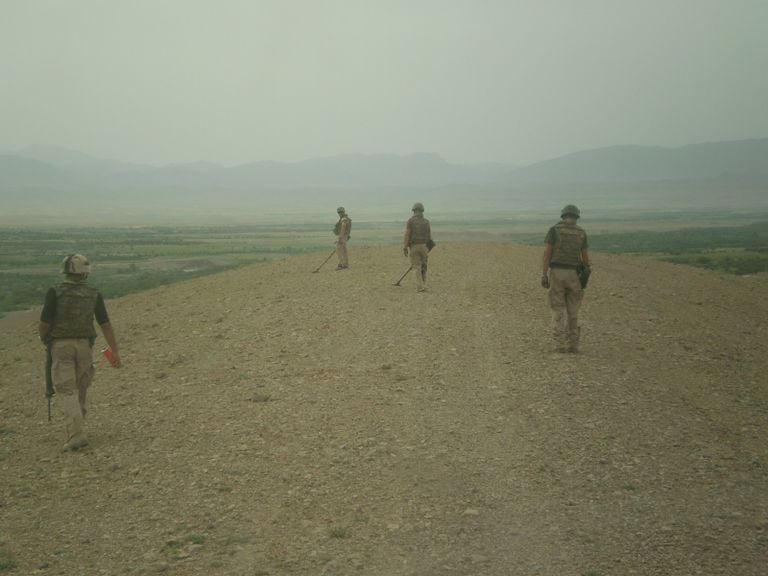 Dave (links) in Afghanistan (eigen foto).