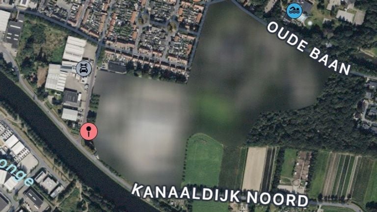 Op diverse satellietkaarten staat het militair complex Dongen zo afgebeeld 
