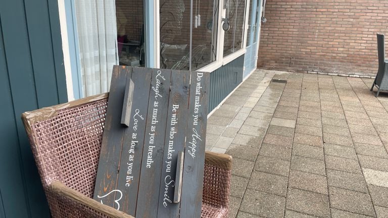 Schade door de explosie (foto: Rene van Hoof)