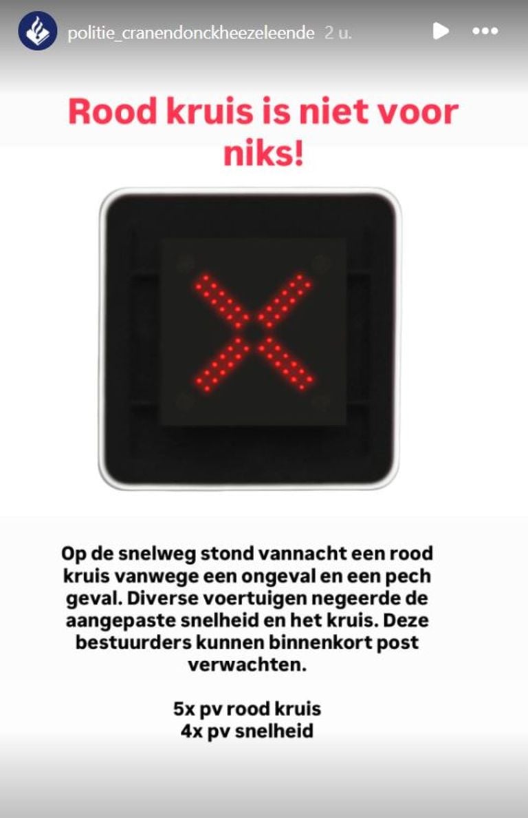 Foto: Instagram politie Cranendonck-Heeze-Leende.