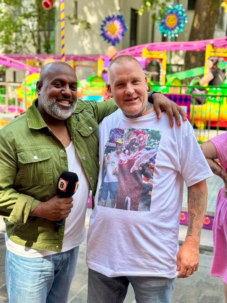 Thomas met zijn superfan.