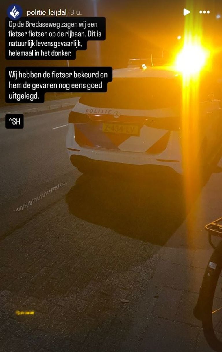 Foto: Instagram politie Leijdal.