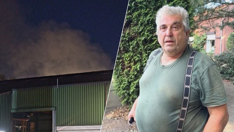 Nico Koeken over de brand bij zijn buren (foto: Omroep Brabant).