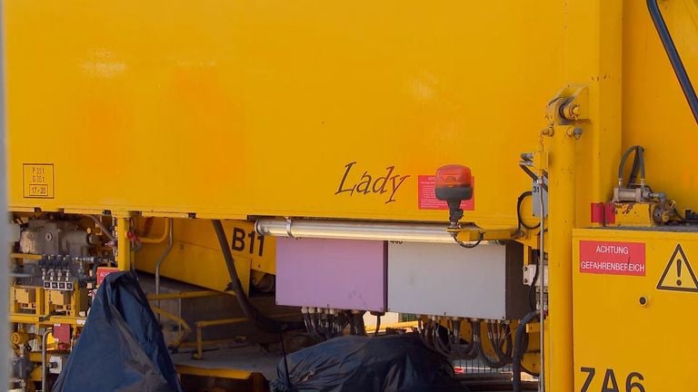 Omdat de machine zo goed verzorgd wordt, heeft het de bijnaam 'The Lady' gekregen (foto: Omroep Brabant). 