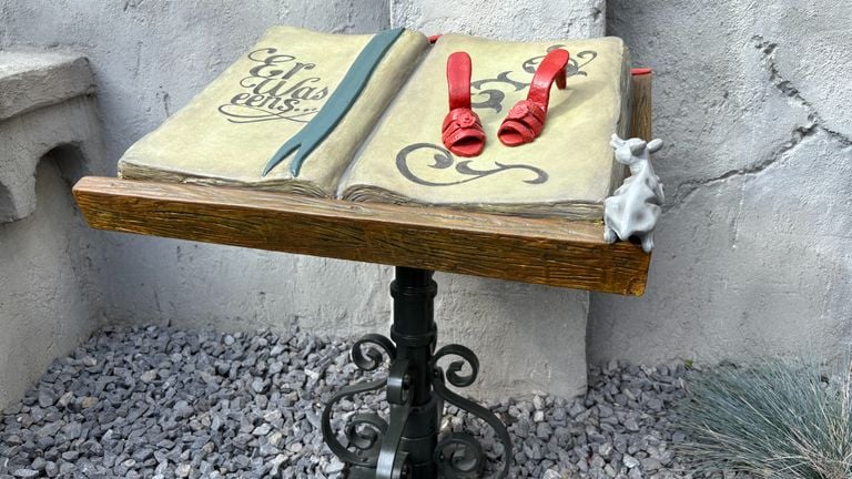 Een boek met de dansende schoentjes (foto: Raymond Merkx).