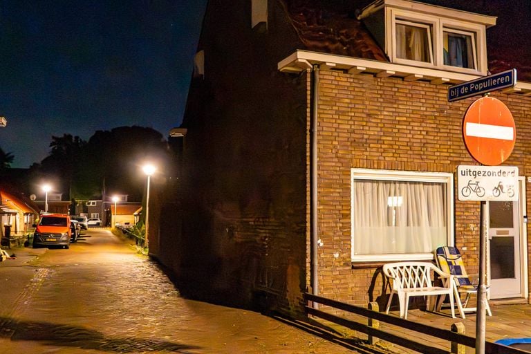 De straat waar de overval plaatsvond (foto: Harrie Grijseels / Persbureau Heitink).