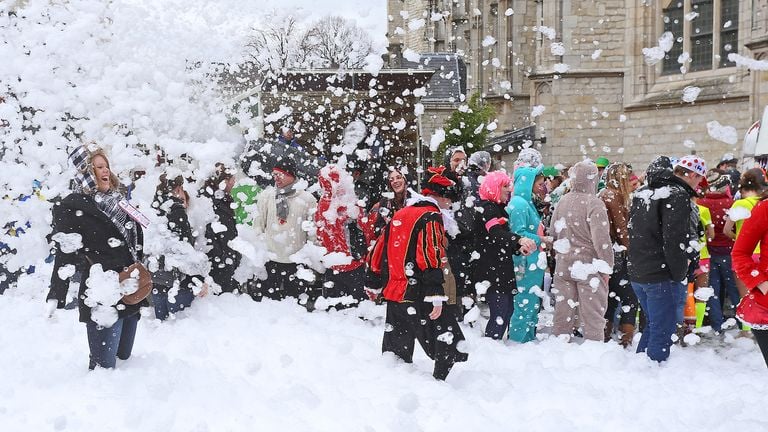 Sneeuwschuimpret mag niet meer (foto: Karin Kamp)