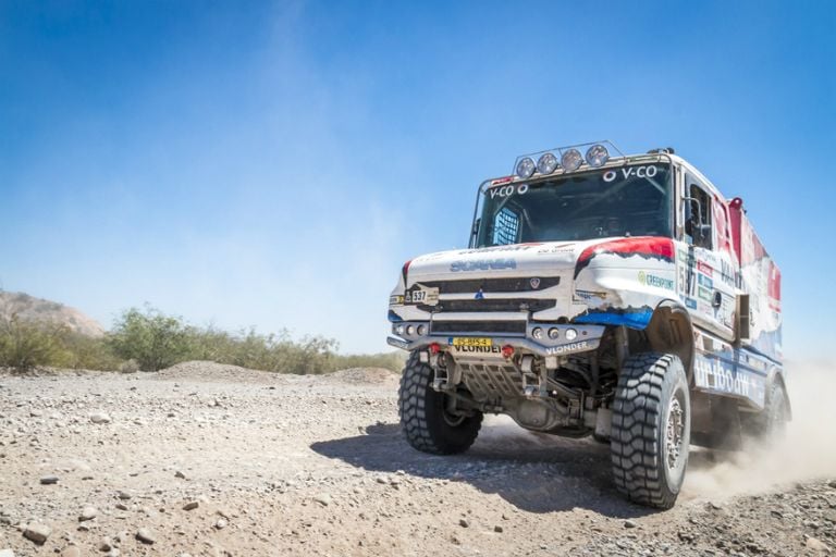 Maurik van den Heuvel tijdens een eerdere Dakar Rally.