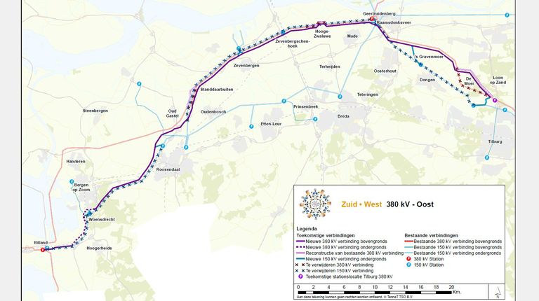 Zo gaat het tracé lopen.