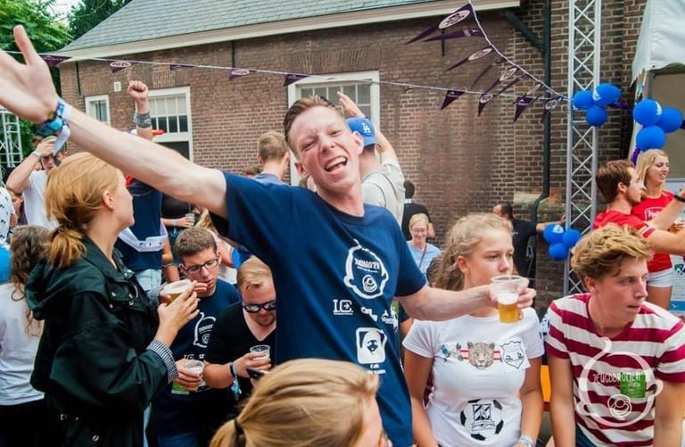 Daniel was begeleider bij studentenintroductieweek (privéfoto).