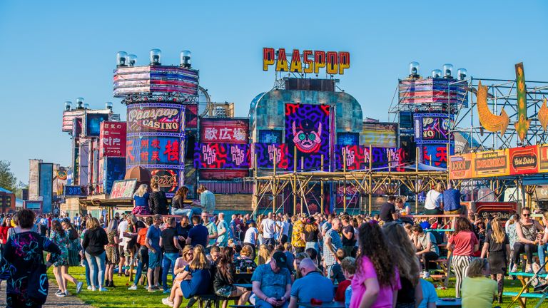 Het festivalterrein van Paaspop in 2019 (foto: Gert-Jan Kusters)