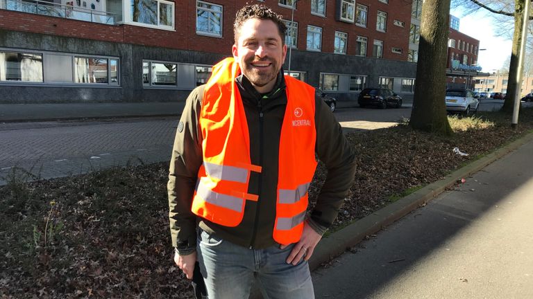 Jeroen Beurskens is één van de initiatiefnemers van de actie. foto: Linda Koppejan