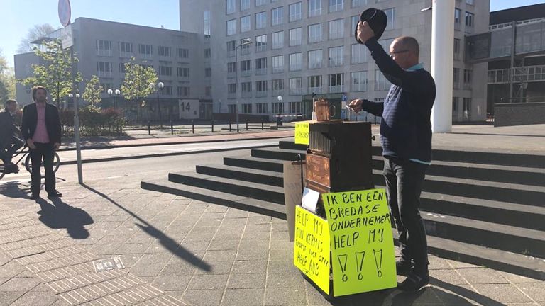 Marinus hoopt met zijn actie dat hij weer aan de slag kan. (foto: Erik Peeters