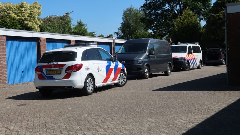 De vond werd gedaan in een garagebox. (foto: Perry Roovers/SQ Vision Mediaprodukties)