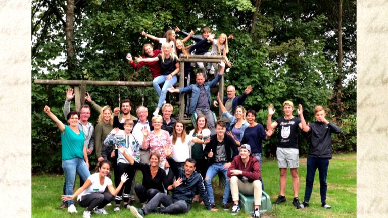 Wim Biemans met zijn familie (Foto: familie Biemans)