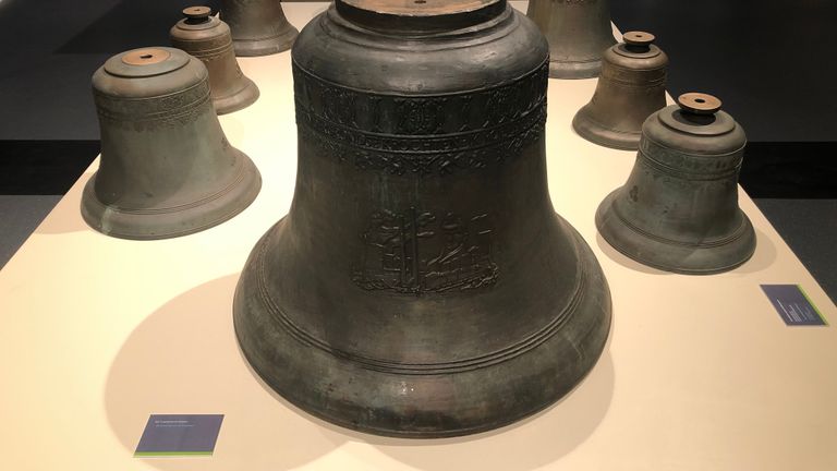 De klokken uit het carillon van Arlington (Foto: Alice van der Plas)
