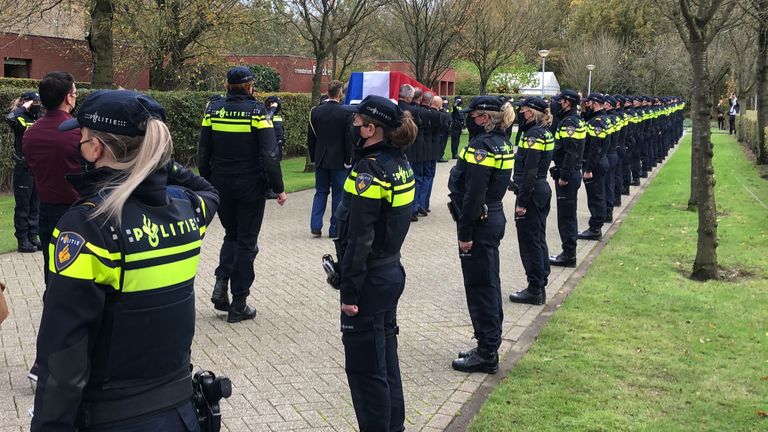 Erehaag voor Jeroen Leuwerink (foto: Raymond Merkx)